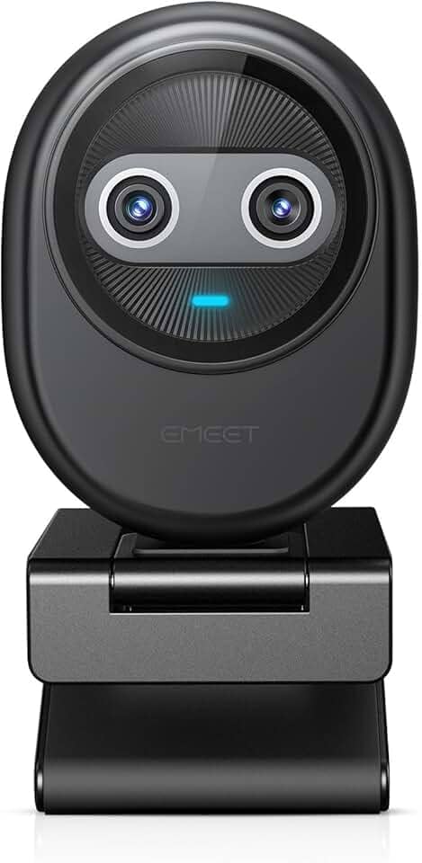 EMEET Webcam Piko 4K Para Streaming, A Primeira Câmera 4K Com Câmera Dupla Do Mundo, Com Foco Automático Por Ia, Conjunto De 3 Microfones E 3 Modos De Som, Webcam Usb Com Clipe, Ótima Para Streamin