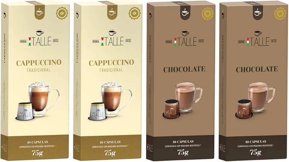 Cápsula Cappuccino Chocolate Café Italle 40 Und