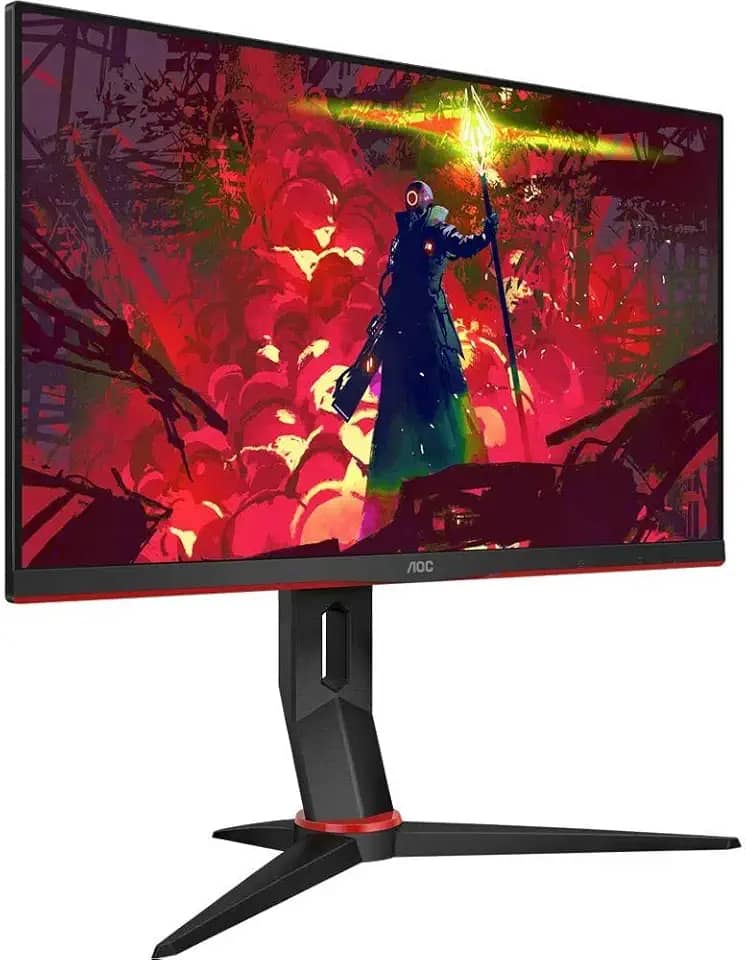 AOC, 24G2/BK, Monitor Gamer Hero 24' 144Hz IPS 1ms AMD FreeSync 24G2, COR PRETA/VERMELHA