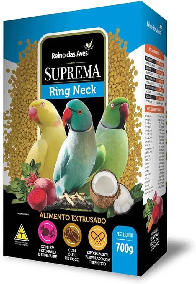 Ração Para Passaros Suprema Ring Neck 700g