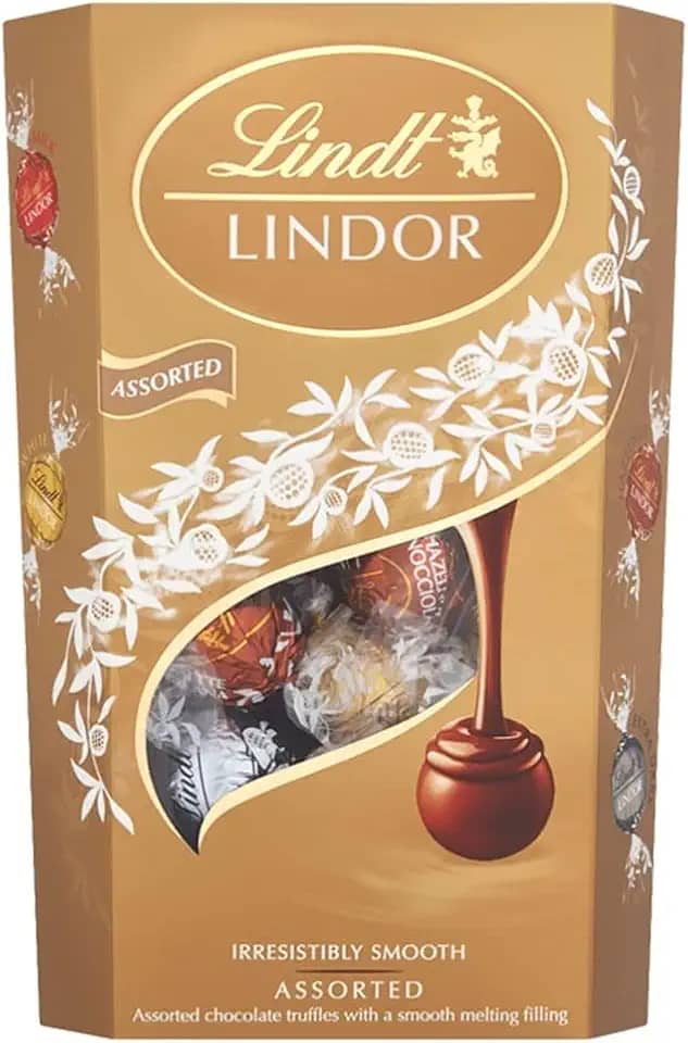Bombom de Chocolate Suíço Lindt Lindor Sortido, 1 Caixa de 200g