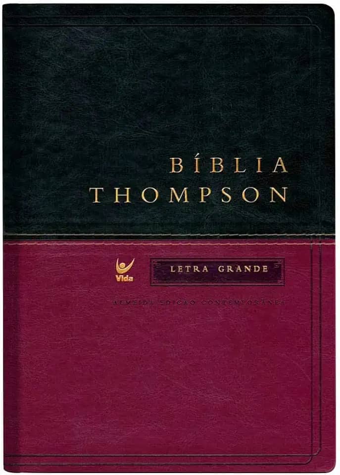 Bíblia Thompson - AEC - Letra Grande - Verde e Vinho