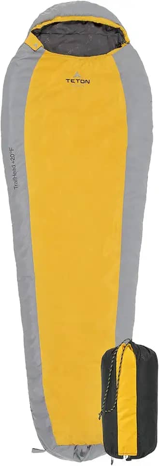 TETON Sports Sacos de dormir de 20 graus e 5 graus; saco de dormir leve e quente para mamães, acampamento, mochilão, caminhada