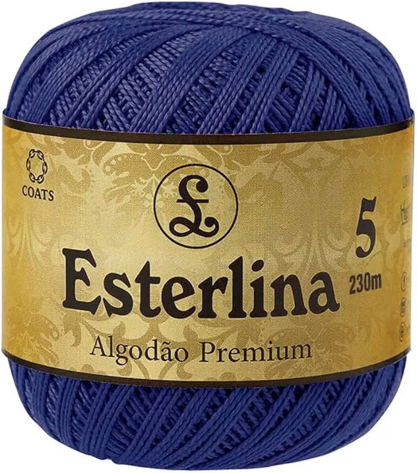 Linha para crochê premium Esterlina 5