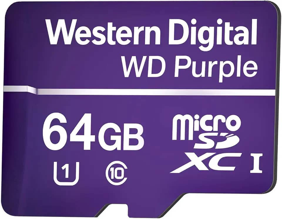 Cartao Micro SD Purple Intelbras de 64GB para Sistemas de Seguranca Eletronica Intelbras, Cartões SD, Roxa, Único