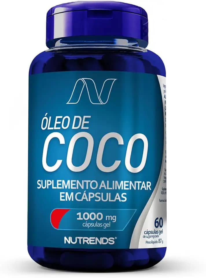 Nutrends Óleo De Coco 1000Mg 60 Cápsulas