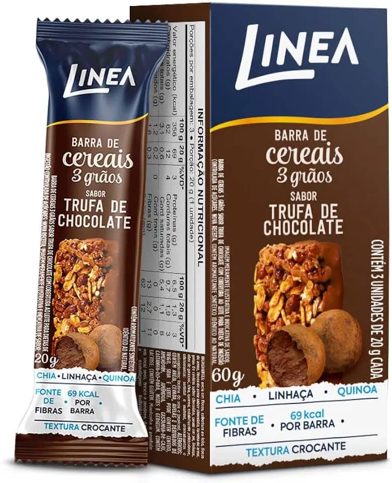 Barra de Cereais sabor Trufa de Chocolate 20g - Linea