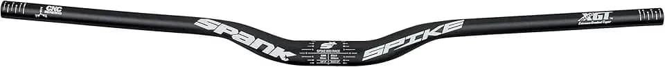 Spank Guidão de bicicleta Spike 800 Race Performance Optimized 5ª Geração XGT MTB, guidão de mountain bike, guidão de liga de alumínio, acabamento anodizado Shotpeen, ajustável para 760 mm (preto)