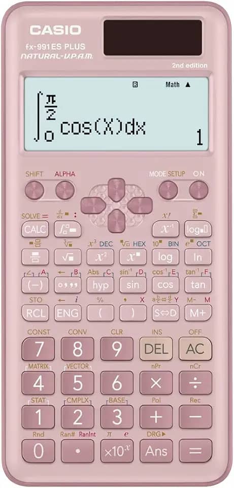 Calculadora Científica, Casio, FX-991, Esplus-PK, 417 Funções, Rosa