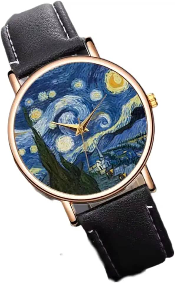 Relógio de Pulso Noite Estrelada Volta ao Mundo dos Sonhos