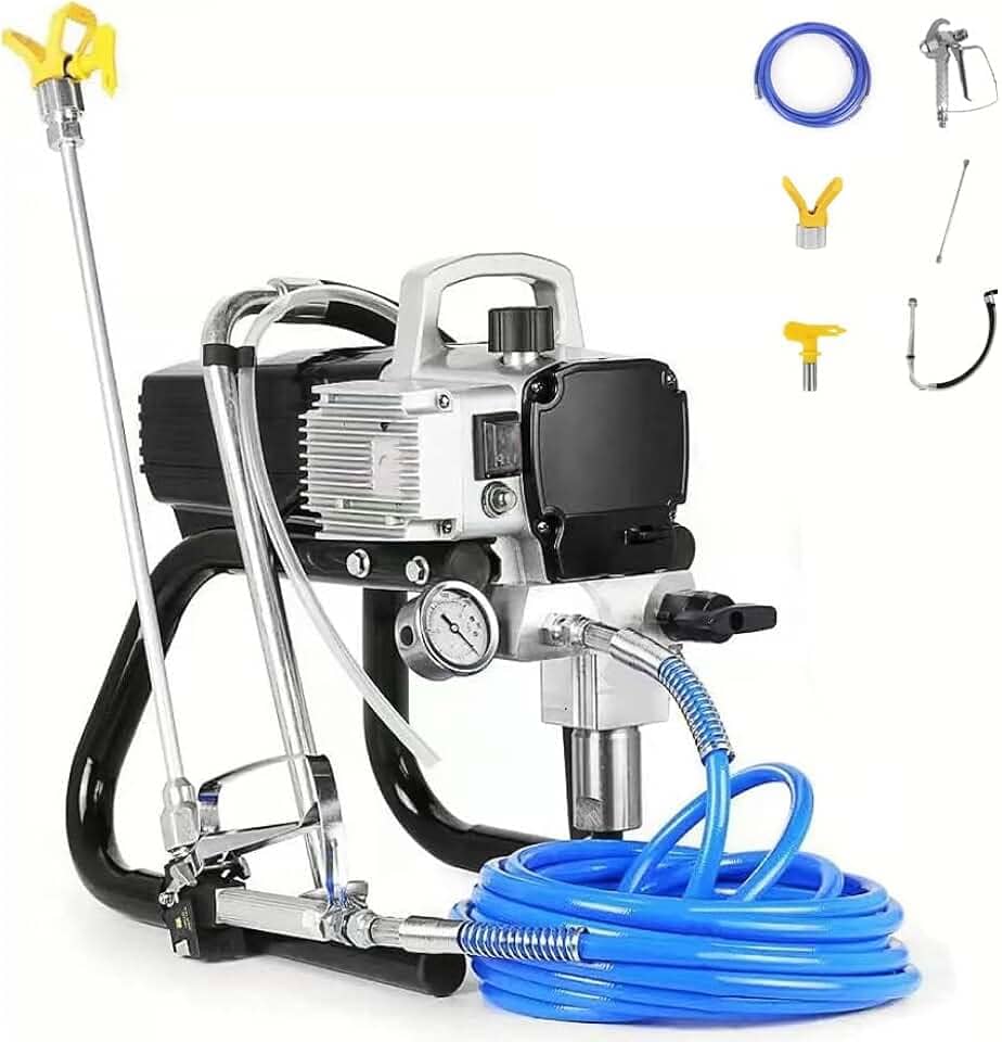 110V, Airless, Compressor de Ar Pintura, Pistola Pintura, Pulverizador de Tinta, Pistola de Pintura Bateria, Pistola Pulverizadora de Pintura, Máquina de Pintura Airless