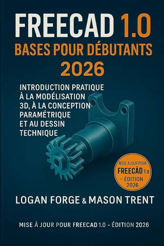 Principes de base de FreeCAD pour débutants 2026 : Introduction pratique à la modélisation 3D, à la conception paramétrique et au dessin technique (La ... d'apprentissage CAO) (French Edition)