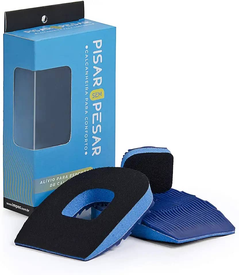 Impec Protetor De Esporão De Calcaneo Preta M (39/44) Pacote De 2