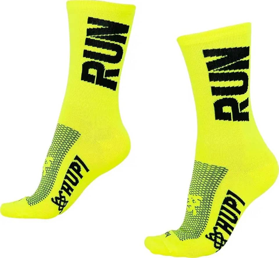 Meia Hupi Run para Corrida Preto/branco, Cor: Preto/branco