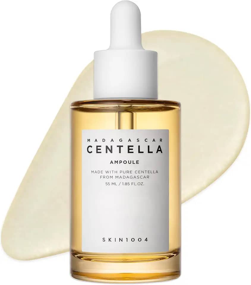 SKIN1004 Madagascar Centella Asiatica Ampoule Facial Serum 1,85 Fl.Oz, 55Ml, Acalma Peles Sensíveis E Propensas À Acne
