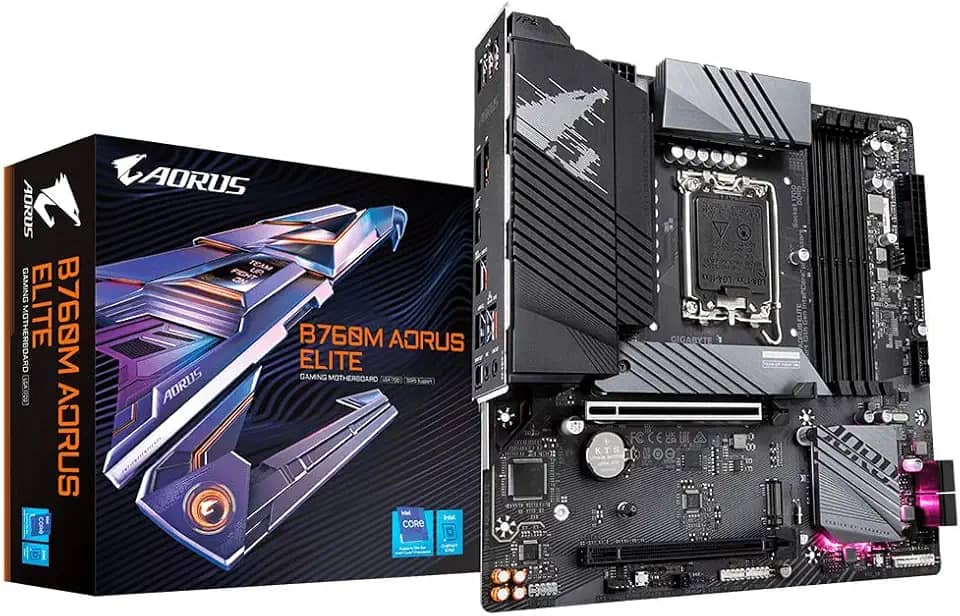 Placa Mãe Gigabyte B760M AORUS ELITE (rev. 1.0), LGA 1700, DDR5