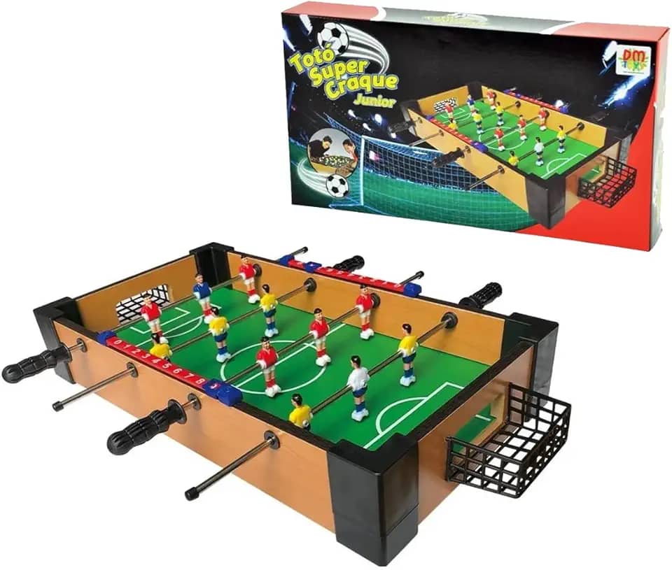 Jogo Pebolim Infantil Totó Super Craque Junior 40,5cm, DM Toys