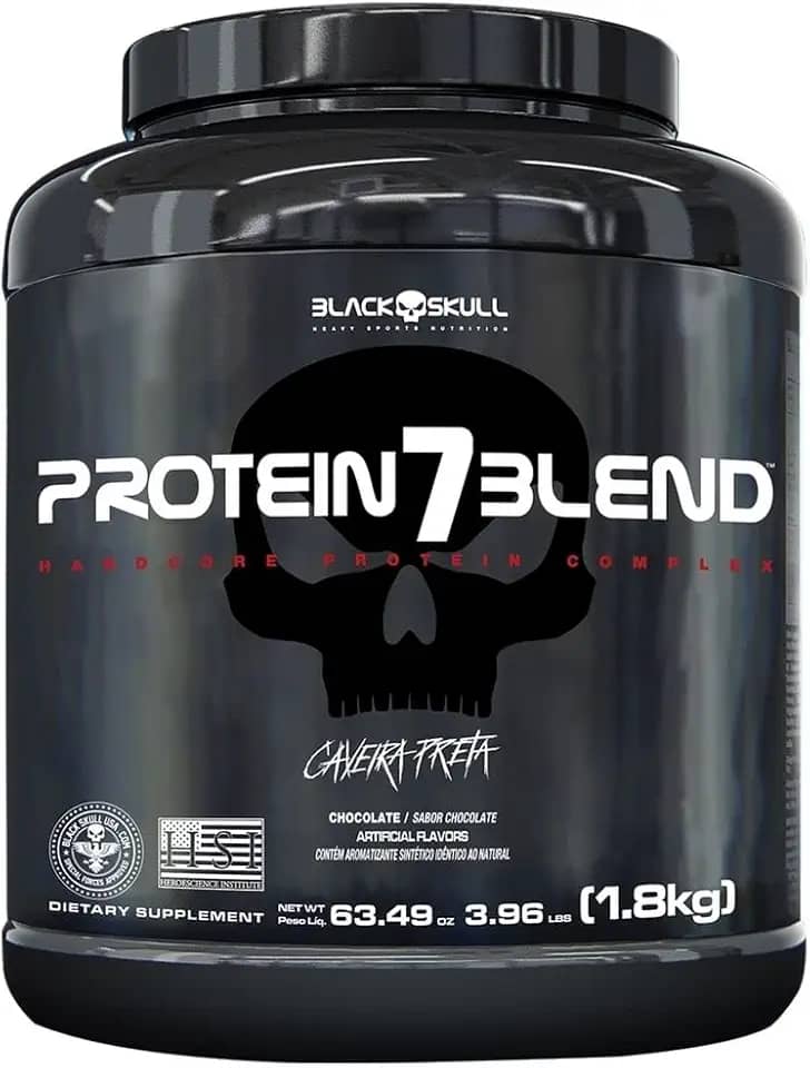 Protein 7 Blend Morango 1,8Kg, Black Skull