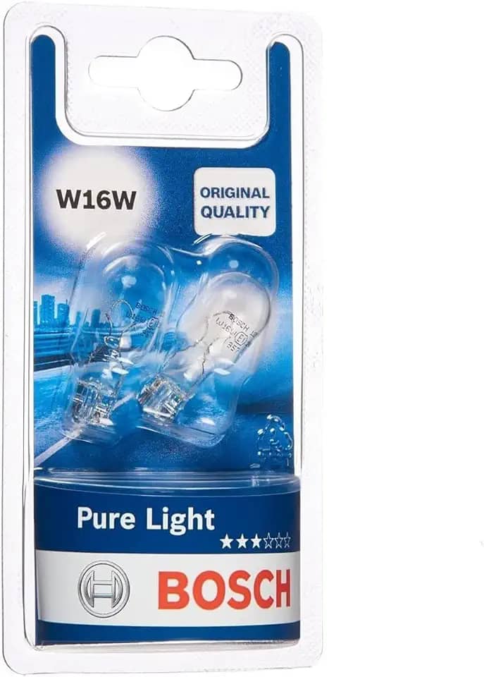 Bosch - Lâmpada Automotiva W16W Bosch Pure Light - 12V 16W Halógena