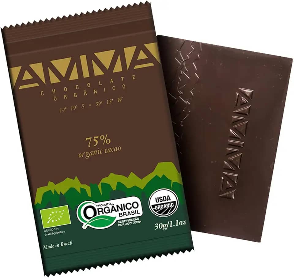Chocolate Orgânico 75% Cacau Amma 30g