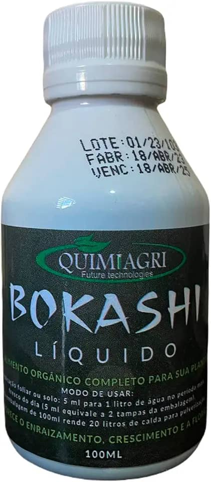 Adubo Concentrado Bokashi 100ml - Fertilizante Organico