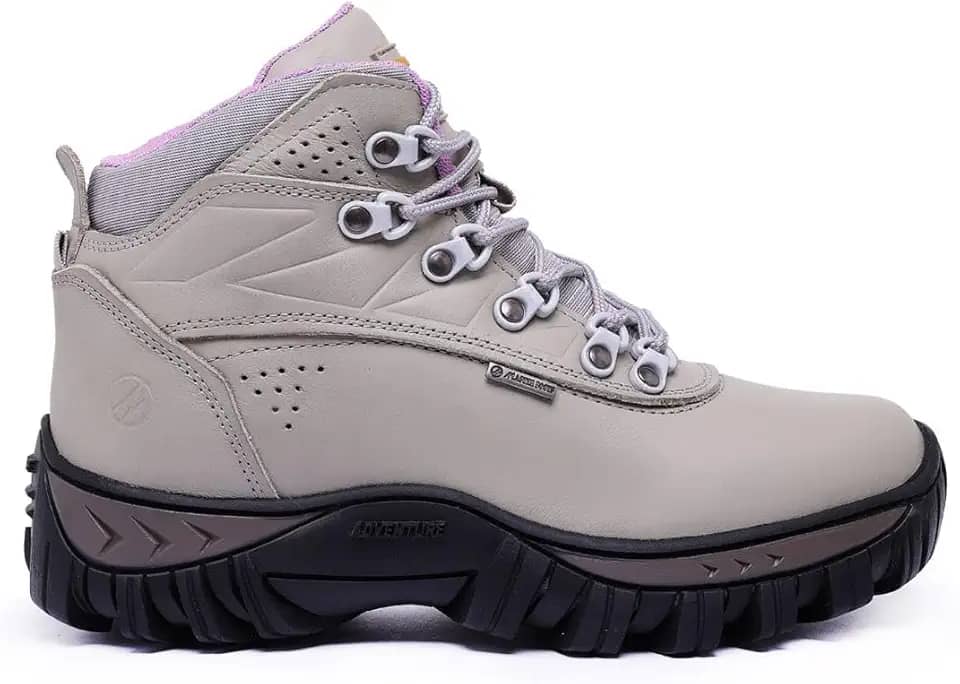 Bota Feminina Adventure Trilha Trabalho Passeio Couro legitimo Conforto