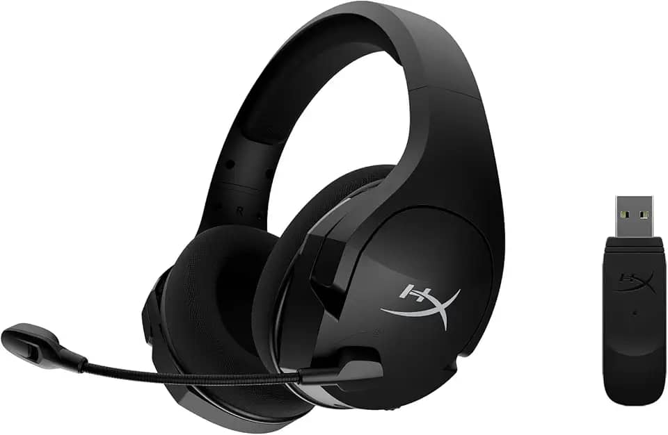 Headset Sem Fio Gamer HyperX Cloud Stinger Core 7.1 -HHSS1C-BA-BK/G, Preto, Grande