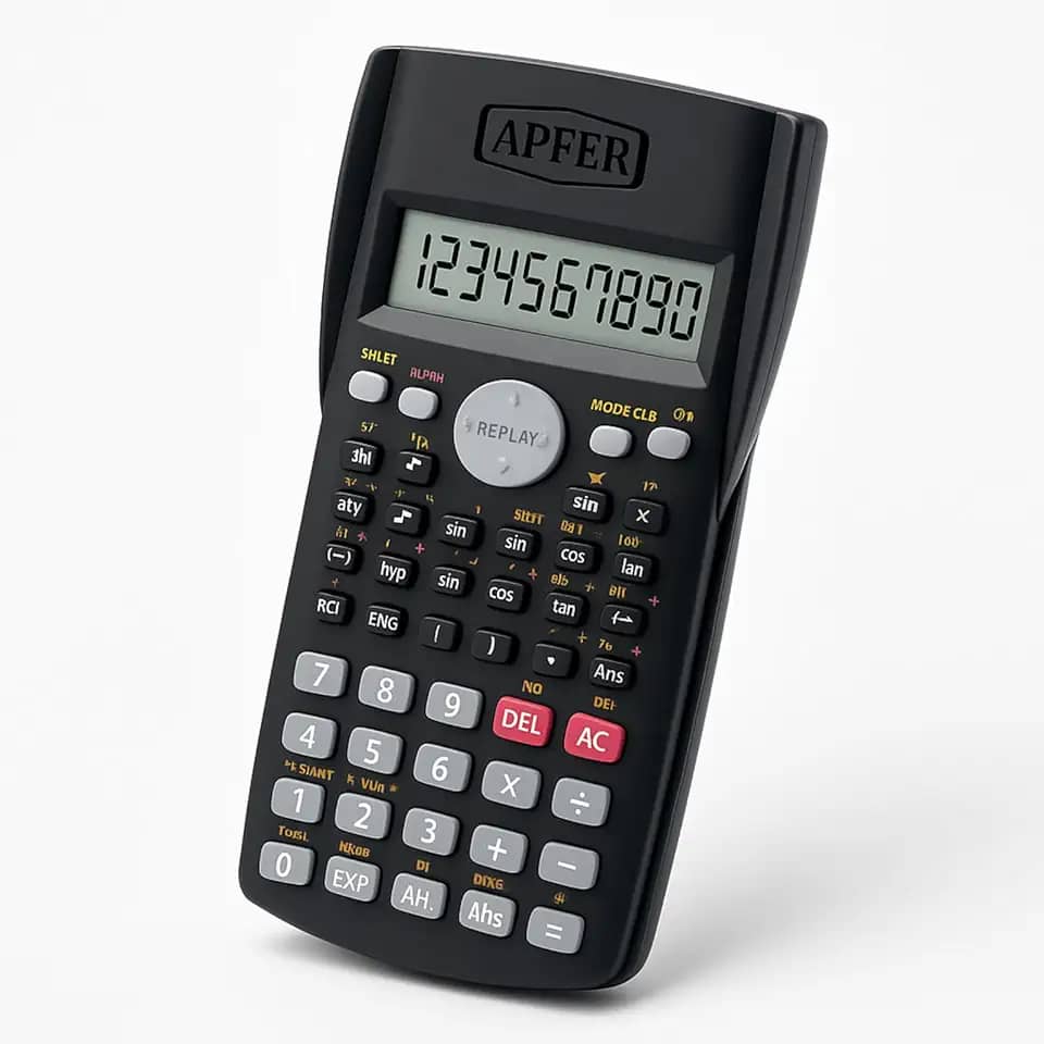 Calculadora Científica 240 Funções Display Duplo 10+2 Dígitos – Desligamento Automático, Pilha AAA – Ideal para Engenharia, Matemática, Física, Química, Faculdade, Escritório – Cor Preta