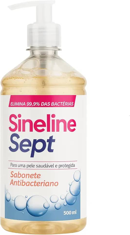 Sineline Assept Sabonete Líquido Antisséptico Para Corpo e Mãos Vegano Sem Triclosan Elimina 99,9% das Bactérias