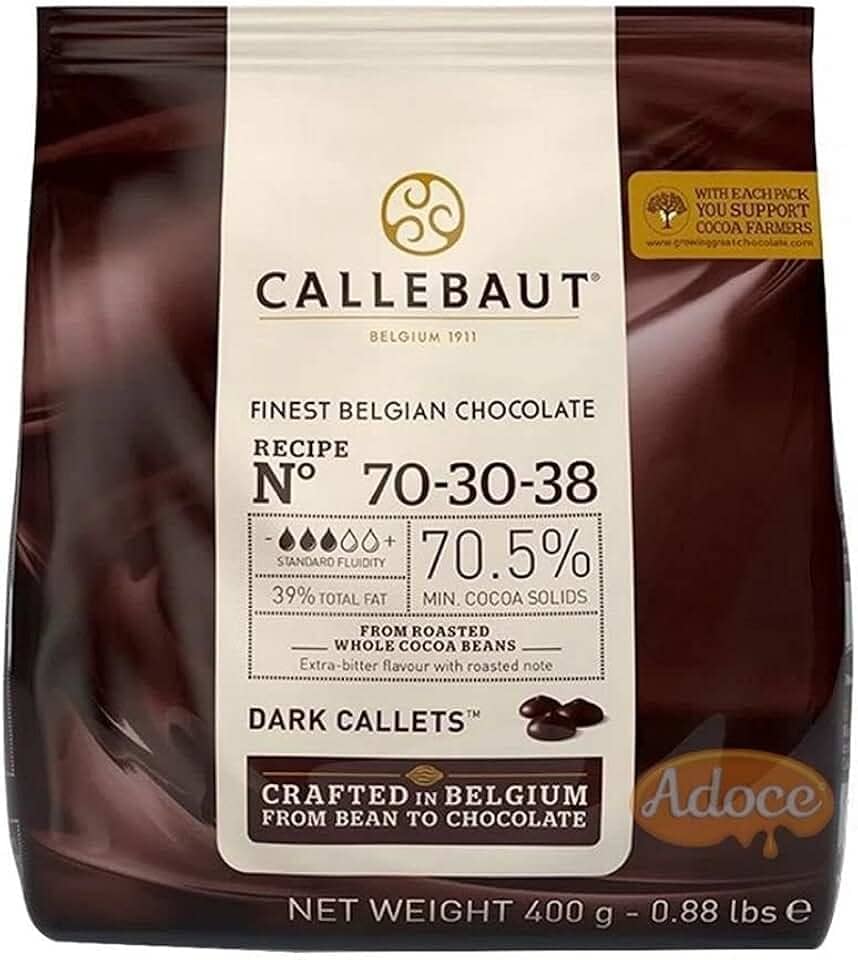Gotas de Chocolate Meio Amargo 70,5% Cacau 70-30-38 400g - Callebaut