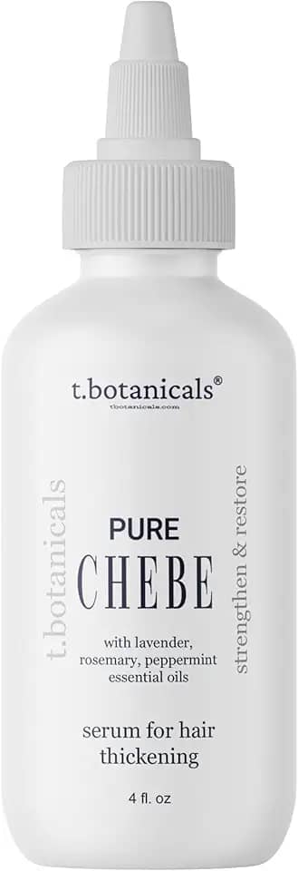 Óleo de Chebe puro para crescimento do cabelo, sérum de cabelo chebe com óleos essenciais de lavanda, alecrim, hortelã-pimenta, fórmula concentrada de crescimento capilar (113 g)