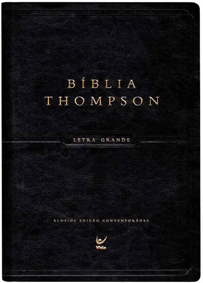 Bíblia Thompson - Letra Grande: Capa Luxo Preta