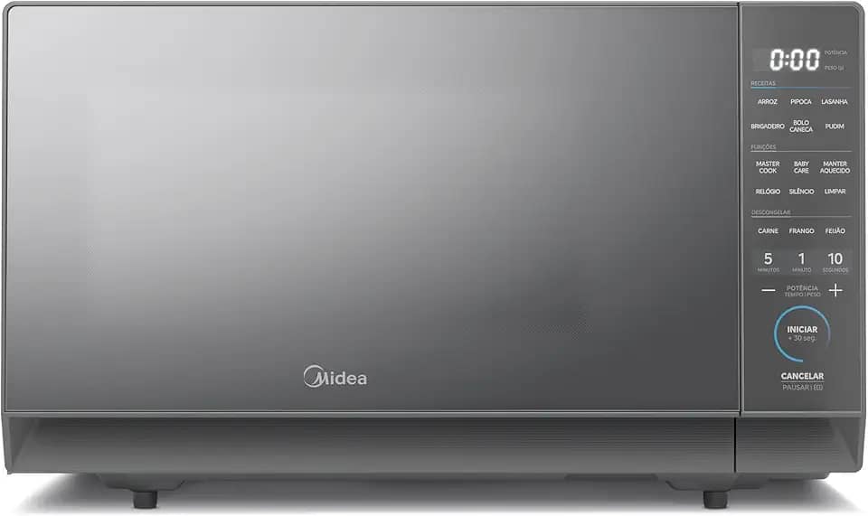 Micro-ondas 27L Prata Porta Espelhada MasterCook Midea 220V