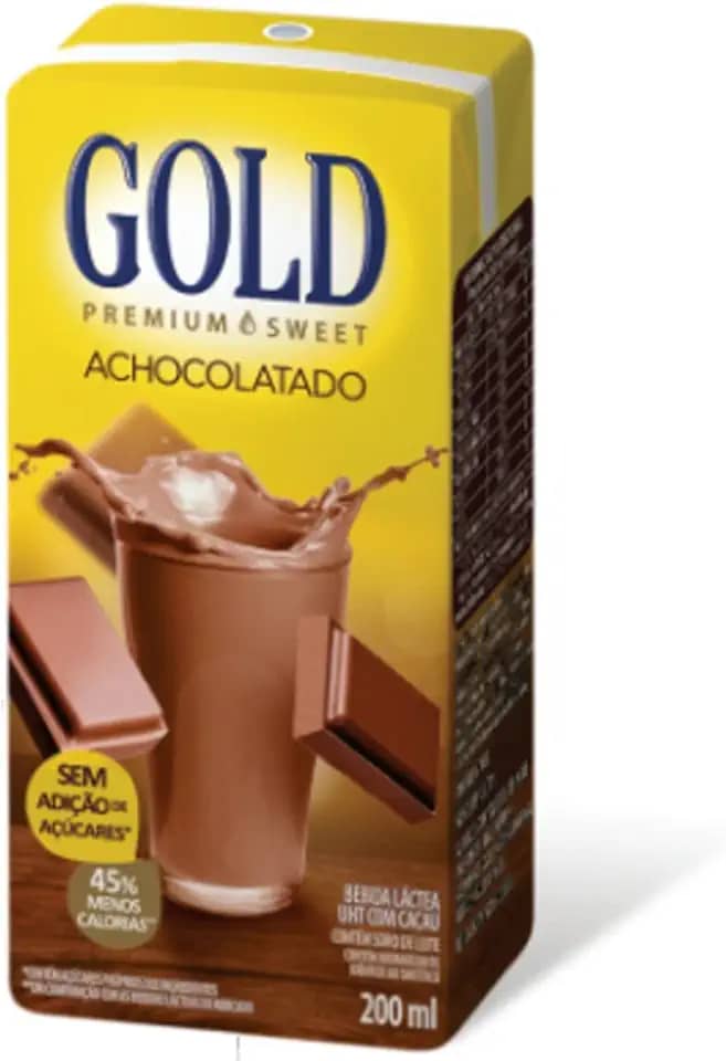 Achocolatado GOLD com Cacau Sem açúcar 200ml