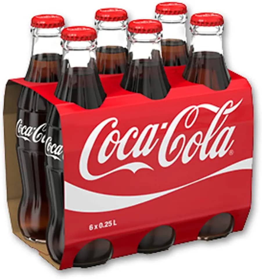 Refrigerante Coca Cola Original Vidro 250ml (6 unidades)