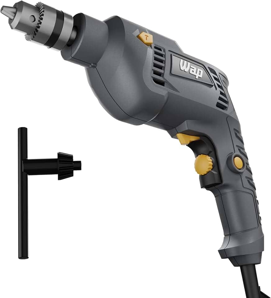 WAP Parafusadeira e Furadeira de Impacto 3/8" WF-700FE, com Chave de Mandril, Controle de Velocidade, 700W 127V