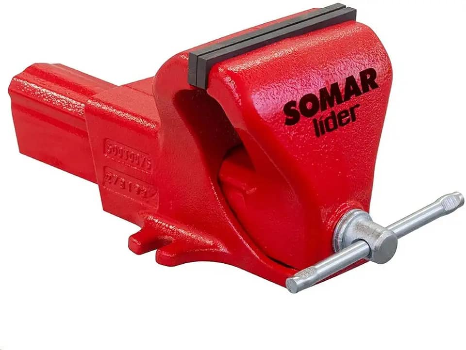 Torno de Bancada Fixo 3' Ferro Nodular NR 3 SOMAR