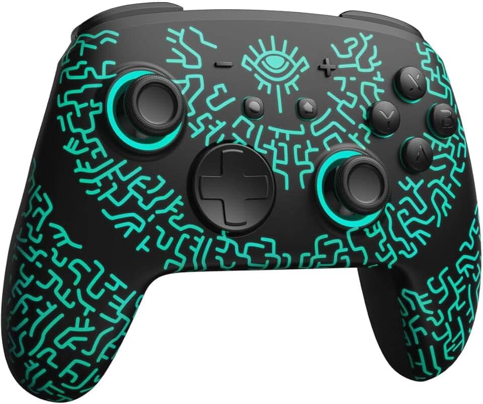 Controle Sem Fio Rgb Com Nfc Para Nintendo Switch, Pc, Android E Ios