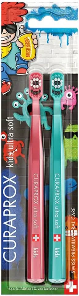Escova de Dente Curaprox Kids Soft Duo Graffiti Edition CS5460 2 unidades