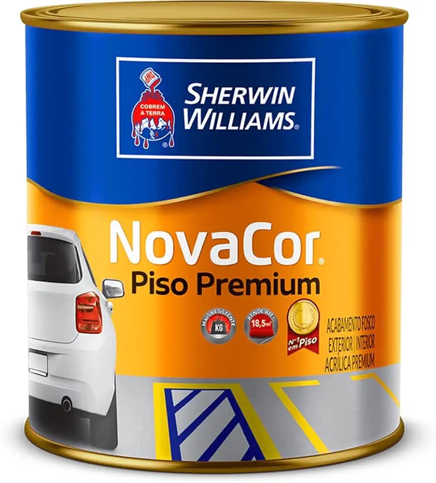 Tinta Novacor Piso Premium Sherwin Williams 900ml Amarelo