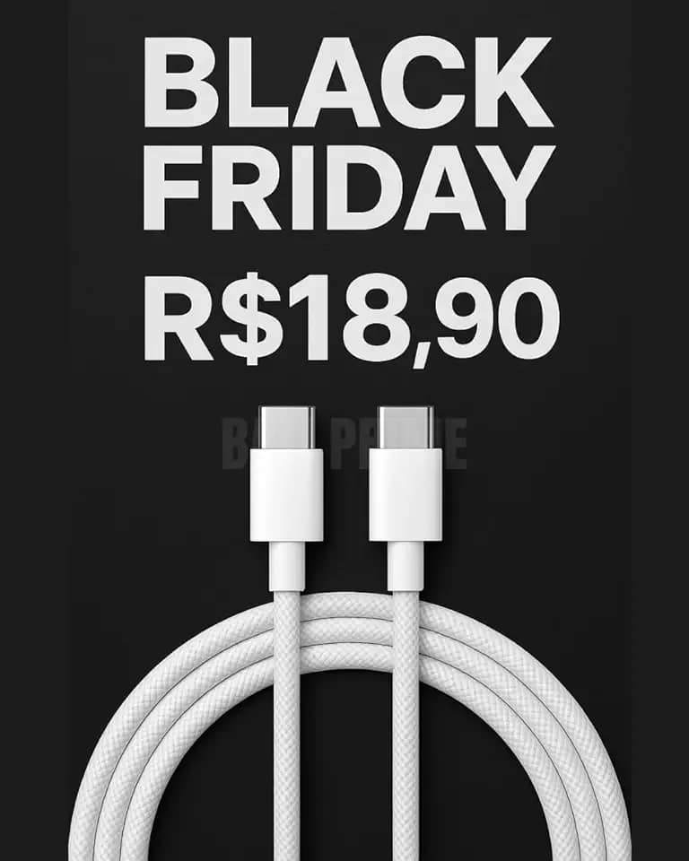 Cabo USB-C Profissional Indestrutível 2m – Compatível com iPhone 15, 16, 17, 16 Pro, 17 Pro Max e Air – Carregamento até 60W, Transmissão 4K 60Hz e Transferência 20Gbps.