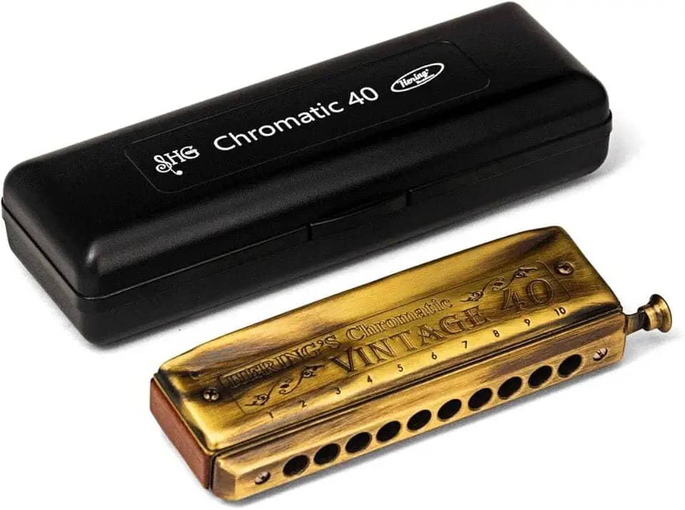 Hering Harmonicas 1040C Vintage 40 Gaita Cromática - Chave de C