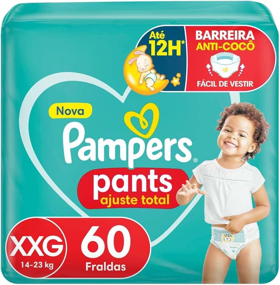 Fralda Pampers Pants Ajuste Total XXG 60 unidades
