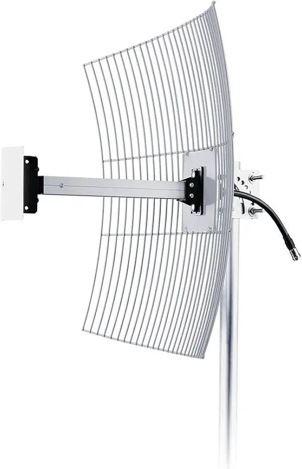 Antena Parabólica de Grade para Telefonia Celular 4G 20 dBi, Aquario, CF-2620, Cinza, Médio