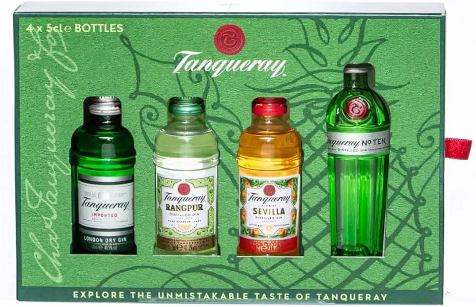 Gin Tanqueray Gift Pack com 4 unidades de 50ml