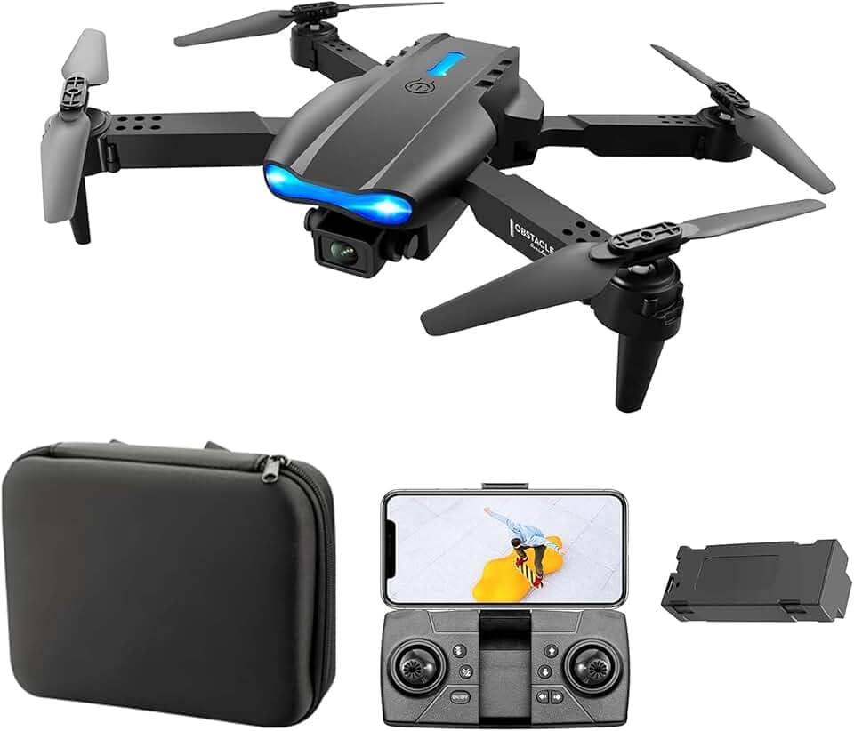 Dli Drone Quadcopter Dobrável Rc E99 Com Câmera, Wifi Fpv Vídeo Ao Vivo Altitude Hold+Acessórios