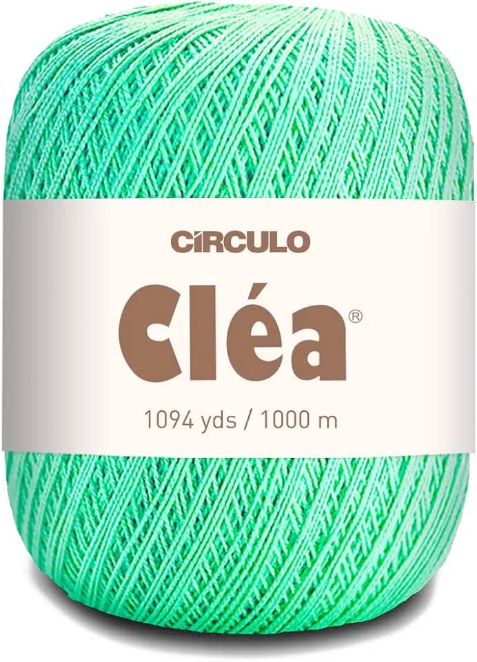 Linha para Crochê c/ 1000m Cléa - Cor 5743 Neo Mint