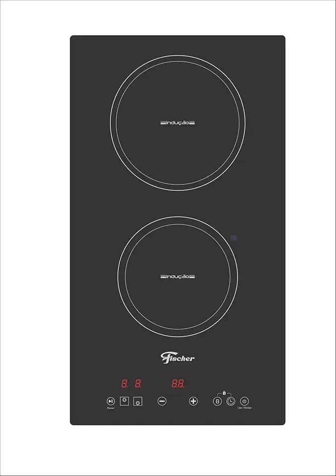 FISCHER COOKTOP DE INDUÇÃO 2 BOCAS MESA VITROCERÂMICA TOUCH 220V 33580-91180
