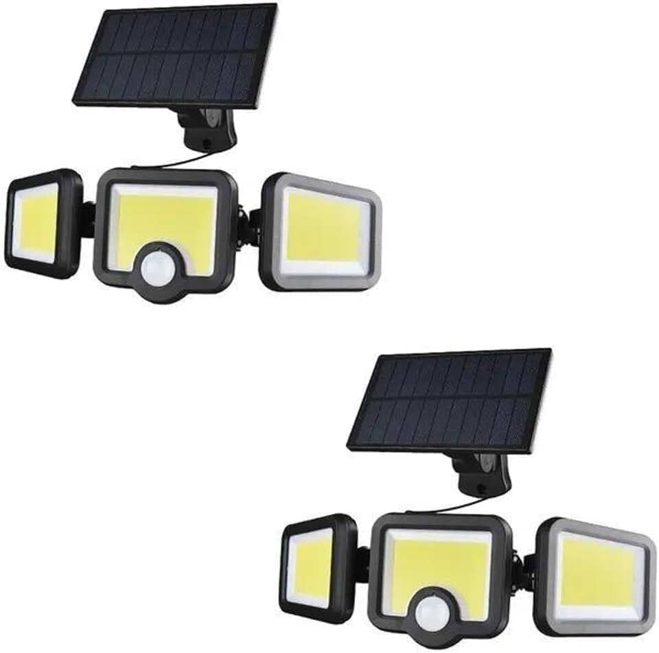 Luminária Solar Led Parede Refletor Poste 171 cob 39w Sensor Presença Com 3 Funções Separado Controle a prova d'água (2)