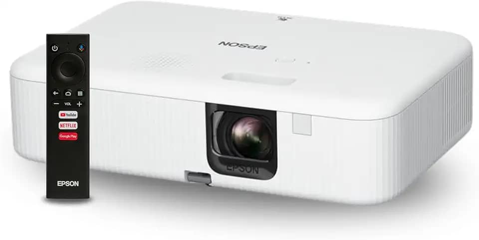 Projetor Smart Epson EpiqVision FH02, FULL HD, 3000 Lumens Streaming, Modelo: V11HA85020, Cor: Branco